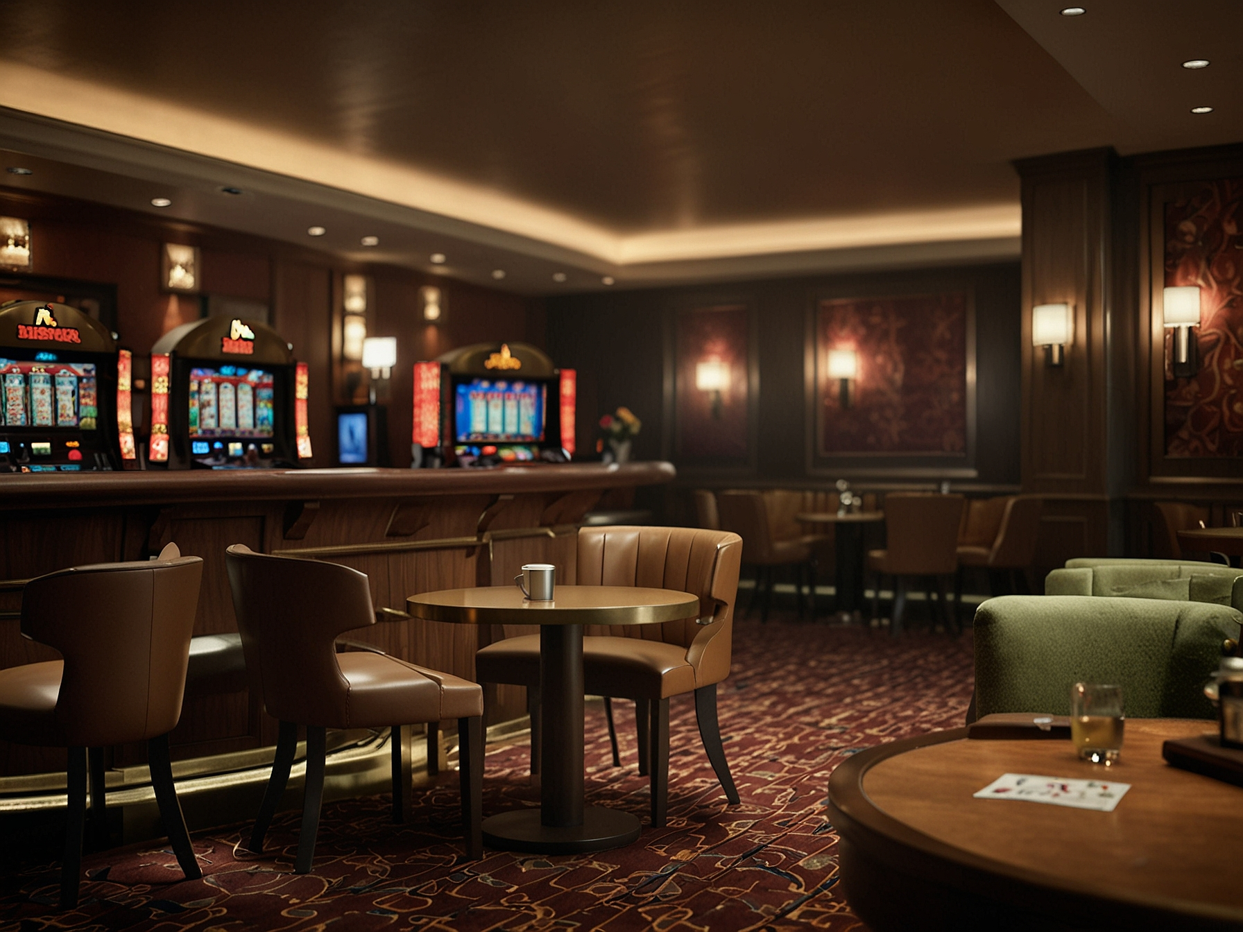 Casino Friday brand ambience with warm lights