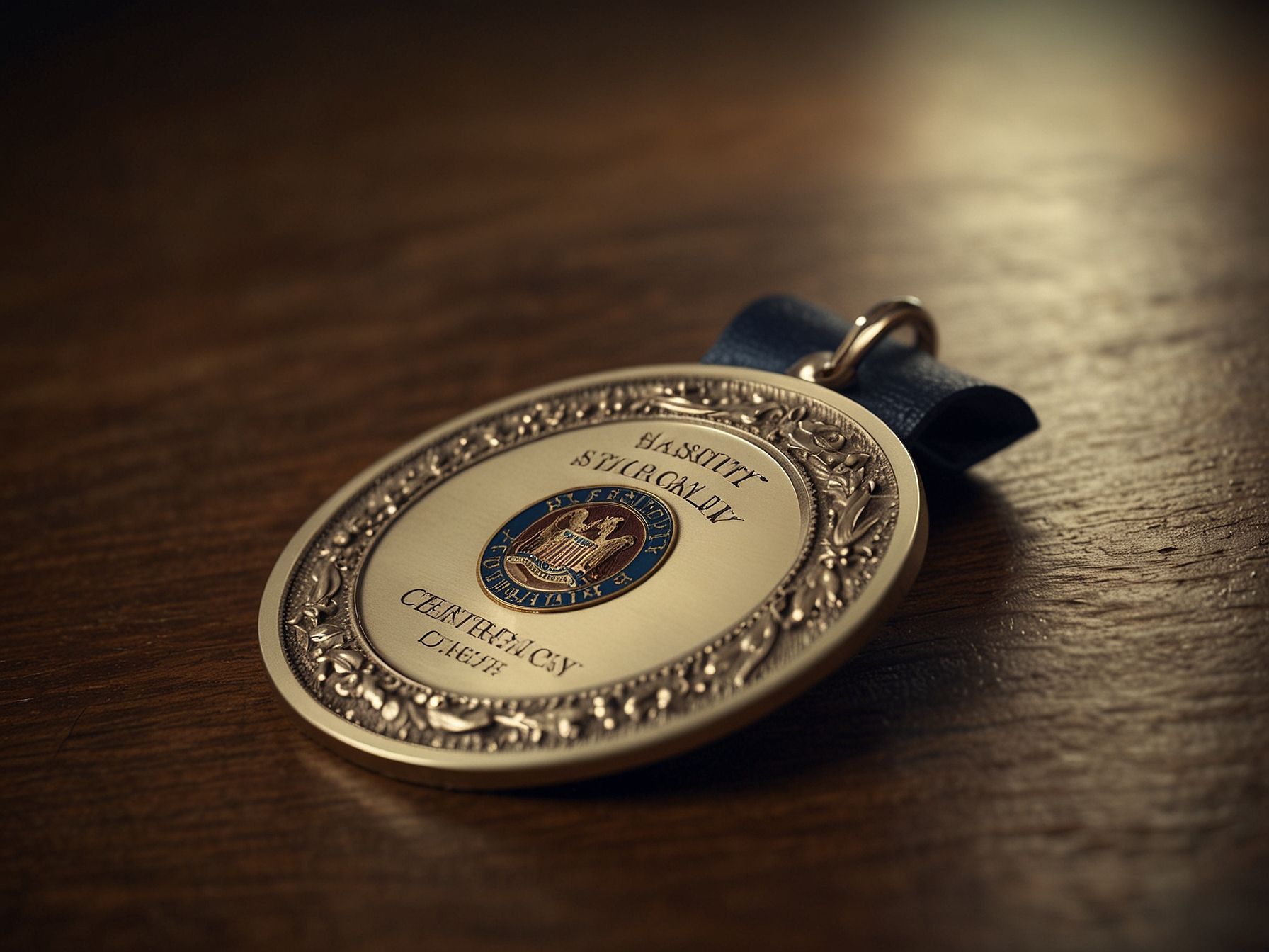 Security shield and licensed badge